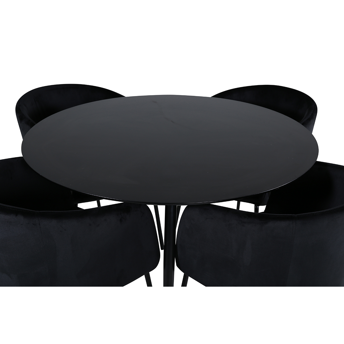 Matgrupp Venture Home Silvia med 4 Bergen Stolar Sammet