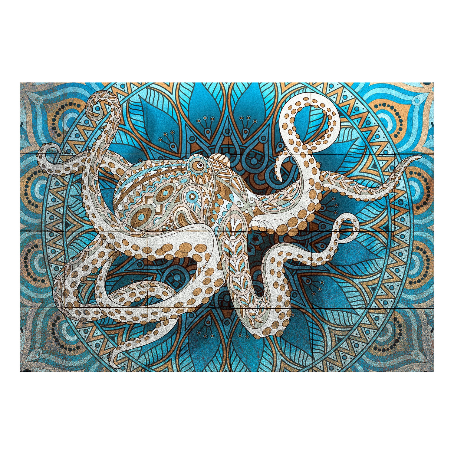 Fototapet Arkiio Självhäftande Zen Octopus