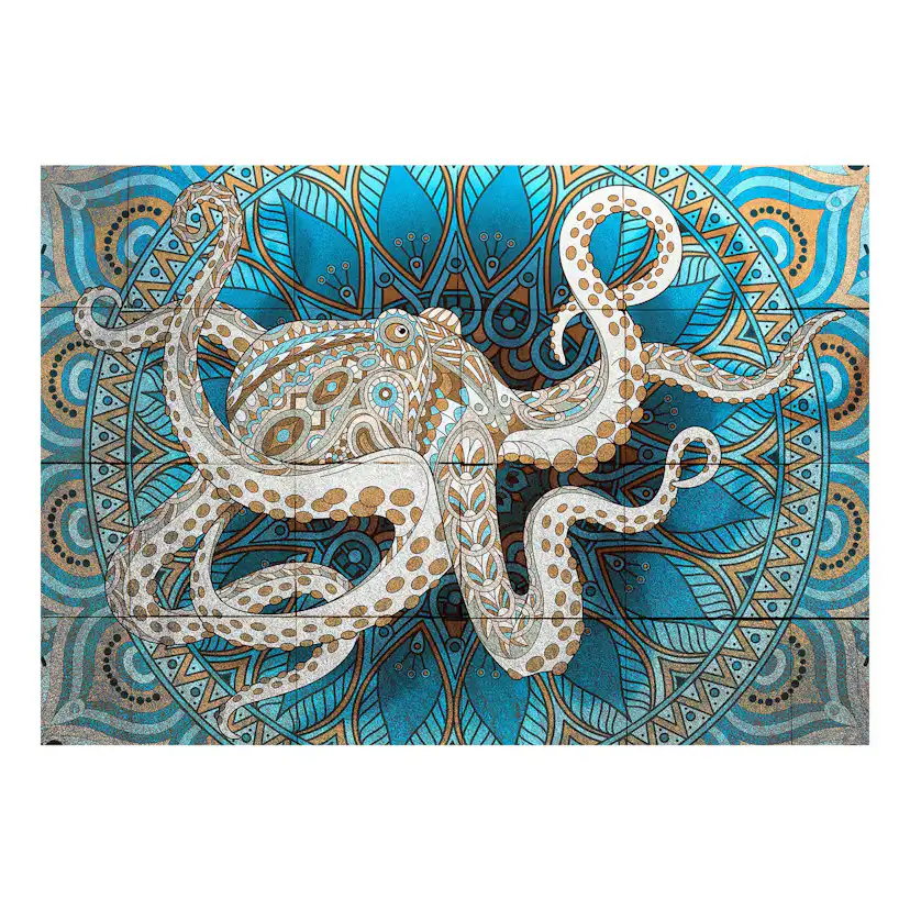 Fototapet Arkiio Självhäftande Zen Octopus
