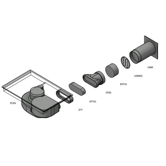 Rörpaket 1 BORA PURE rund