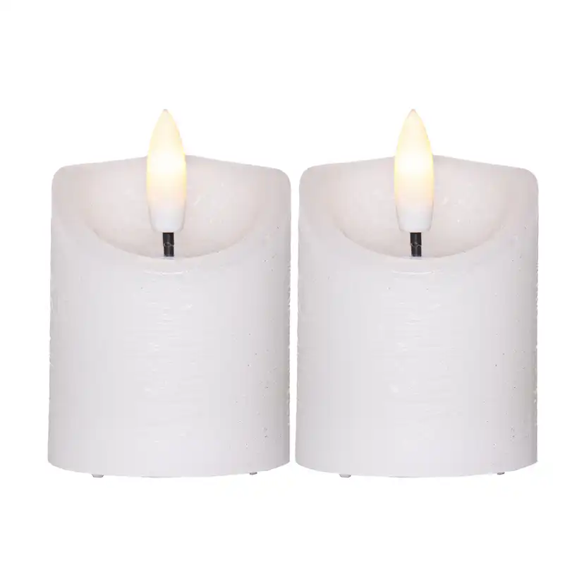 LED-Blockljus Star Trading Flamme Rustic 2-pack