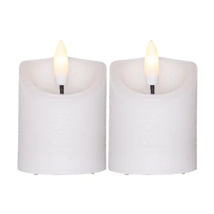 LED-Blockljus Star Trading Flamme Rustic 2-pack