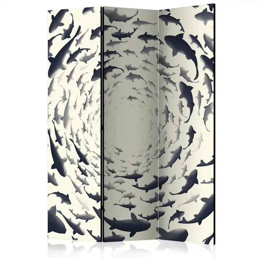 Rumsavdelare Skärmvägg Arkiio Fish Swirl 135x172 cm