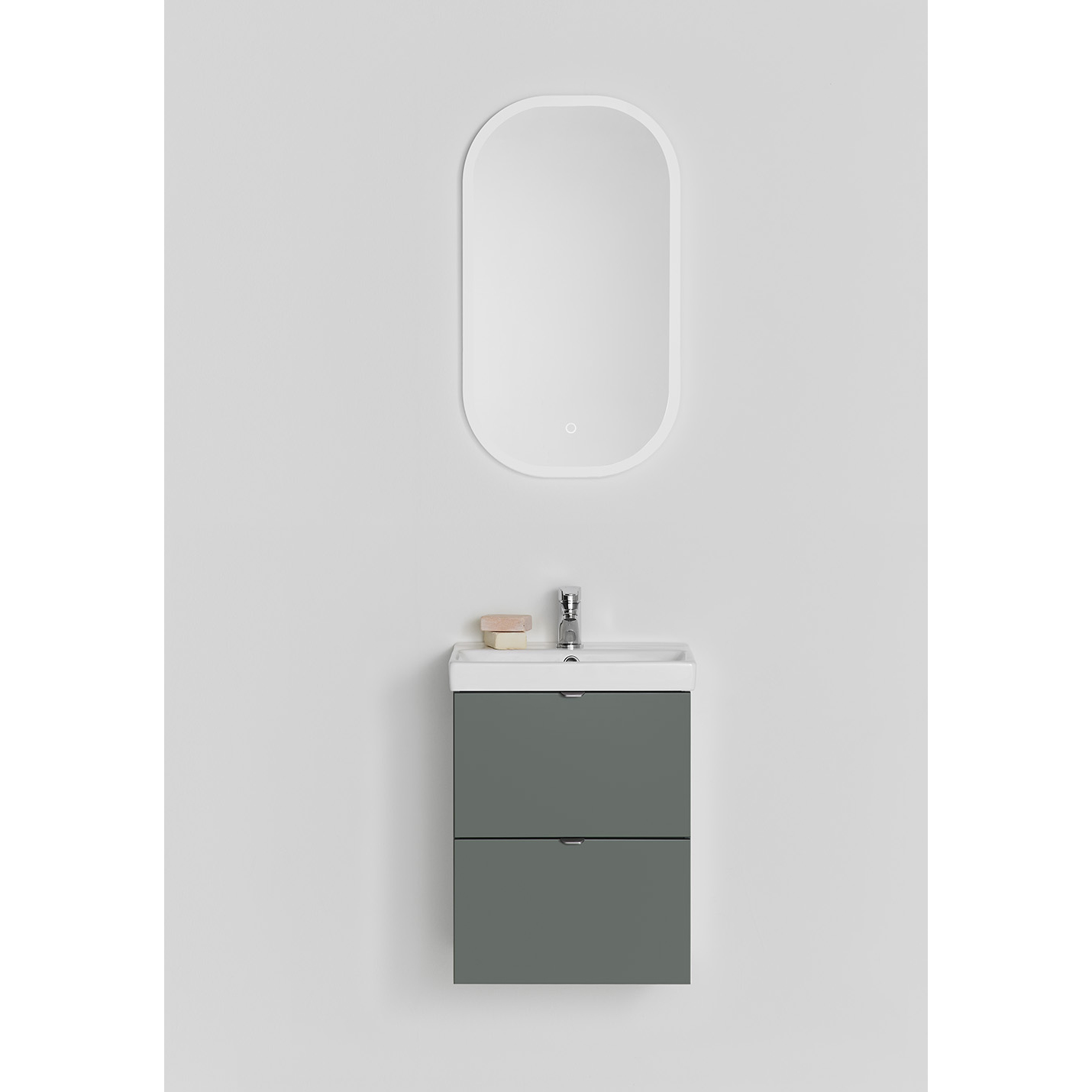 KOMMOD NEAT LÅDOR GRÖN 420 MED TVÄTTSTÄLL B: 420 mm, Grön