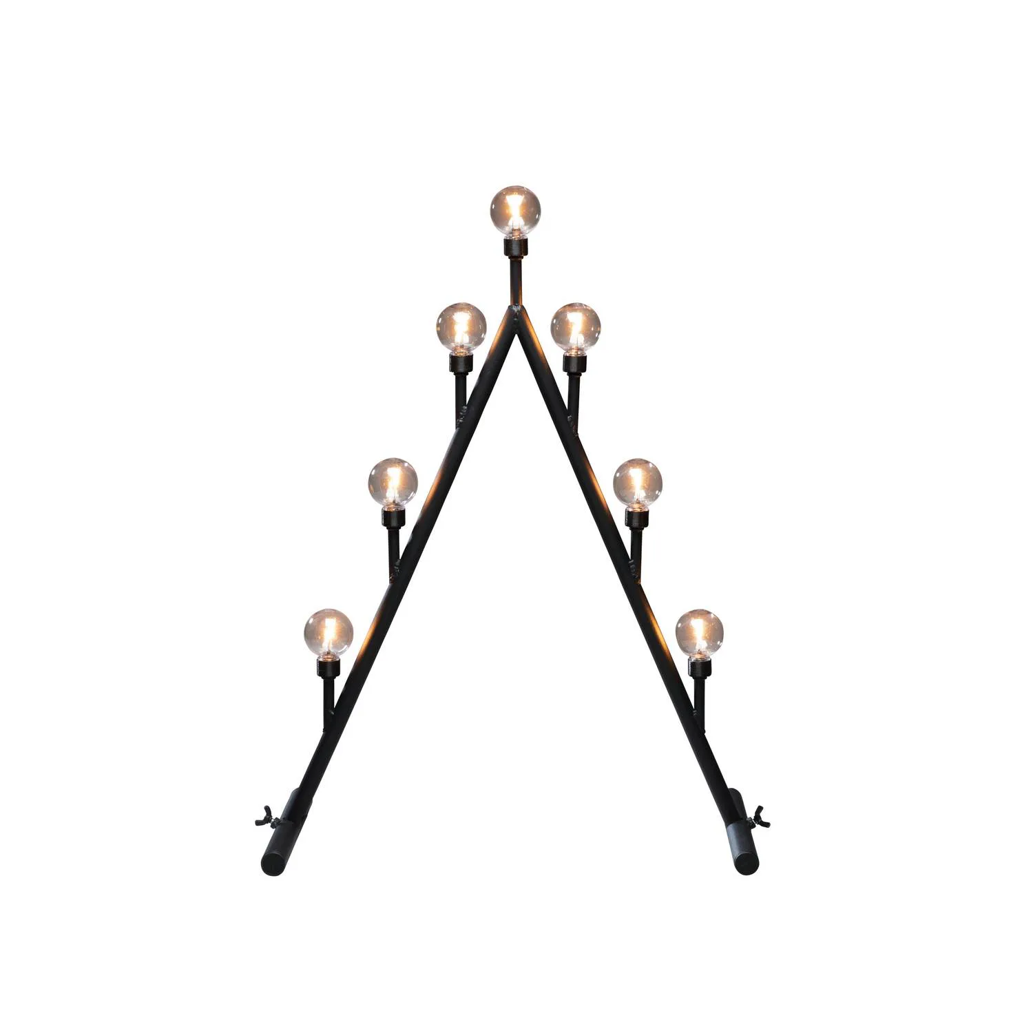Adventsljusstake Gnosjö Konstsmide 7 Ljus LED Svart