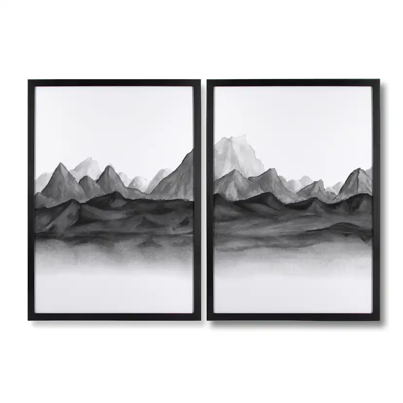 Tavlor Art for the Home Akvarell Landskap Set