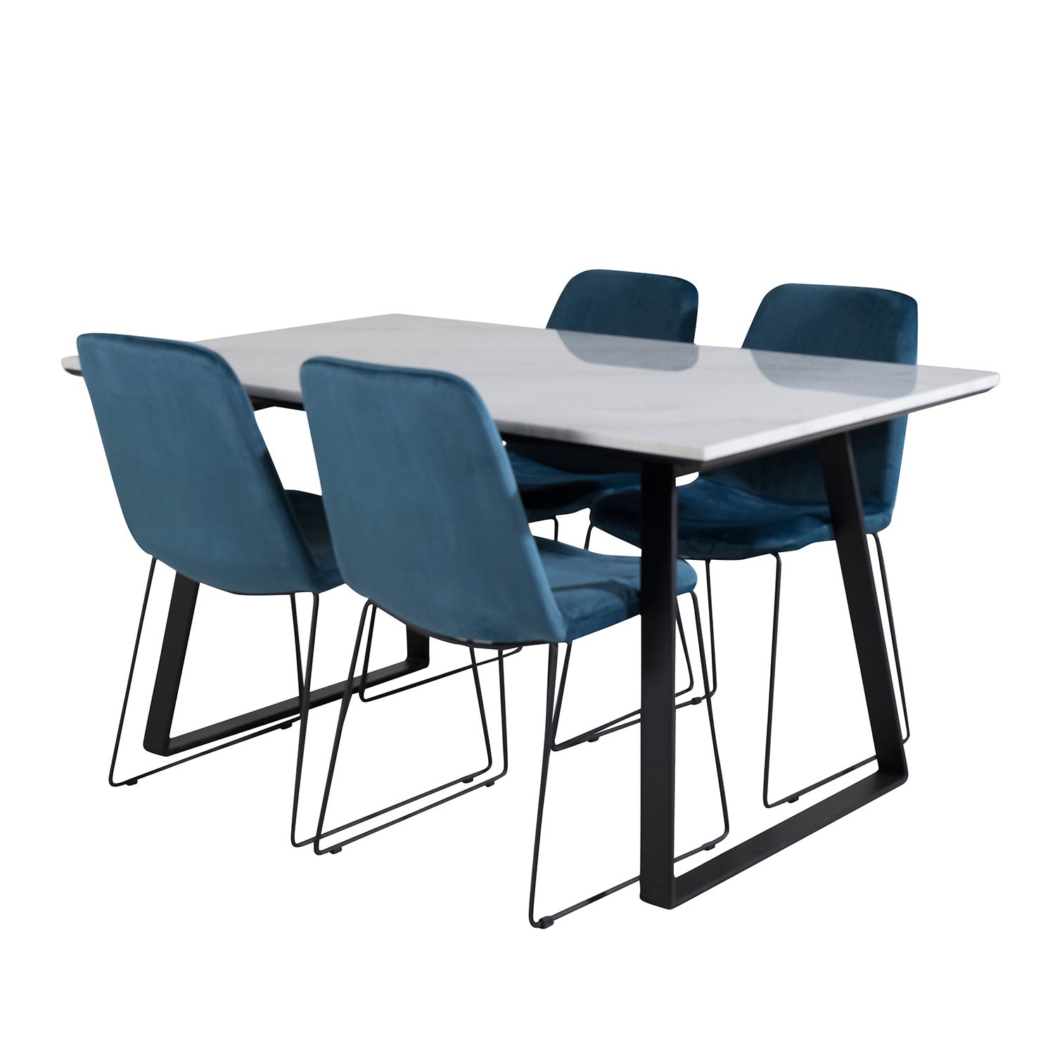 Matgrupp Venture Home Estelle 140 med 4 Muscot Stolar