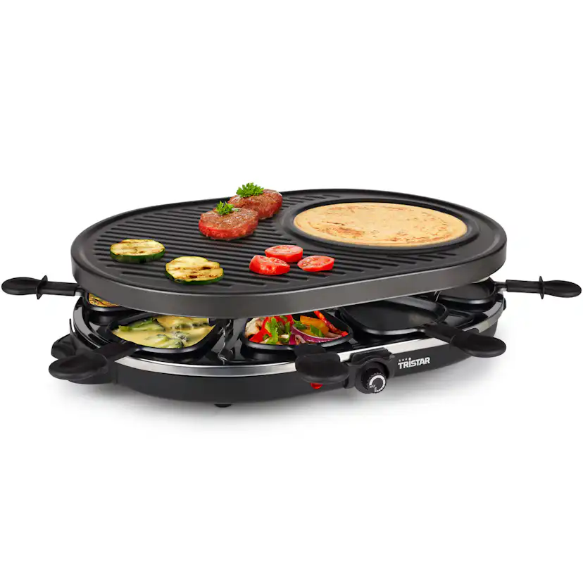 Elgrillar Tristar Raclettegrill 5-i-1 RA-2996 för 8 Personer