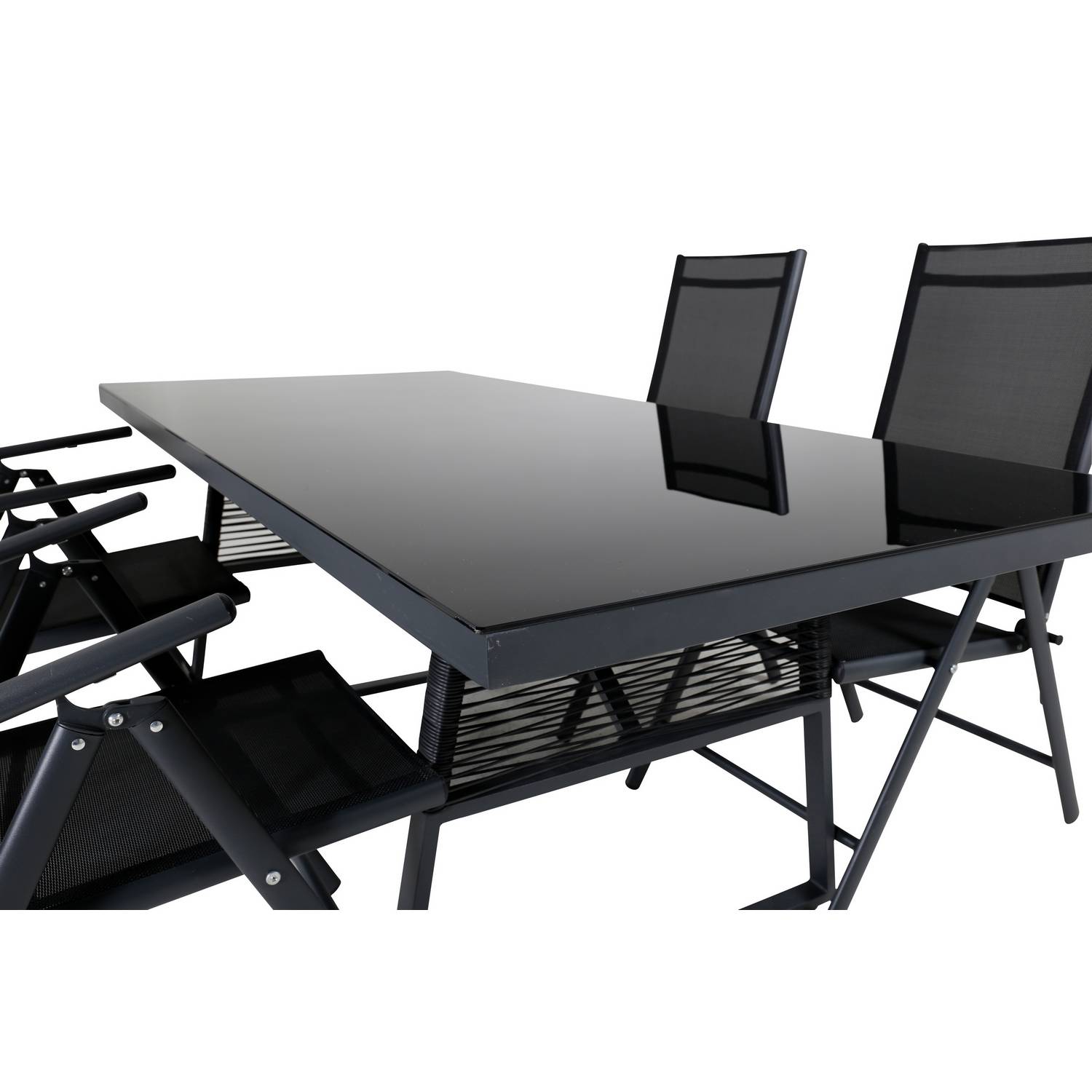 Matgrupp Venture Home Dallas Matgrupp Utomhus 193cm med 4 Break Positionsstolar