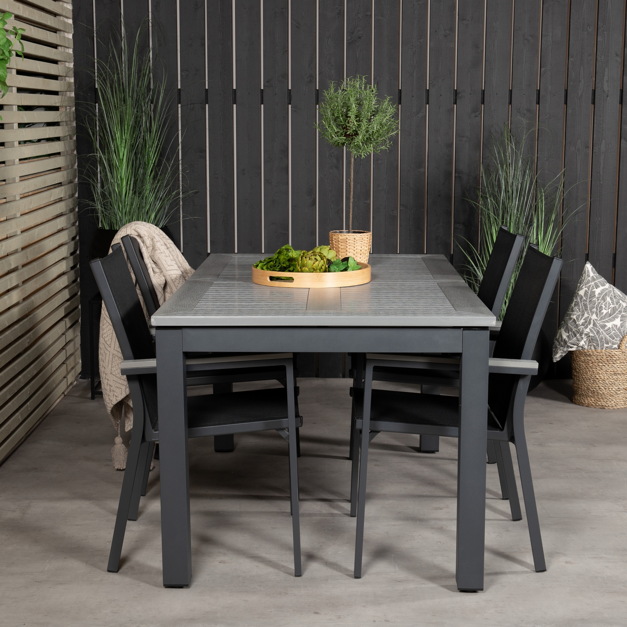 Matgrupp Venture Home Aleyna 160/240 med 4 Pincy Stolar