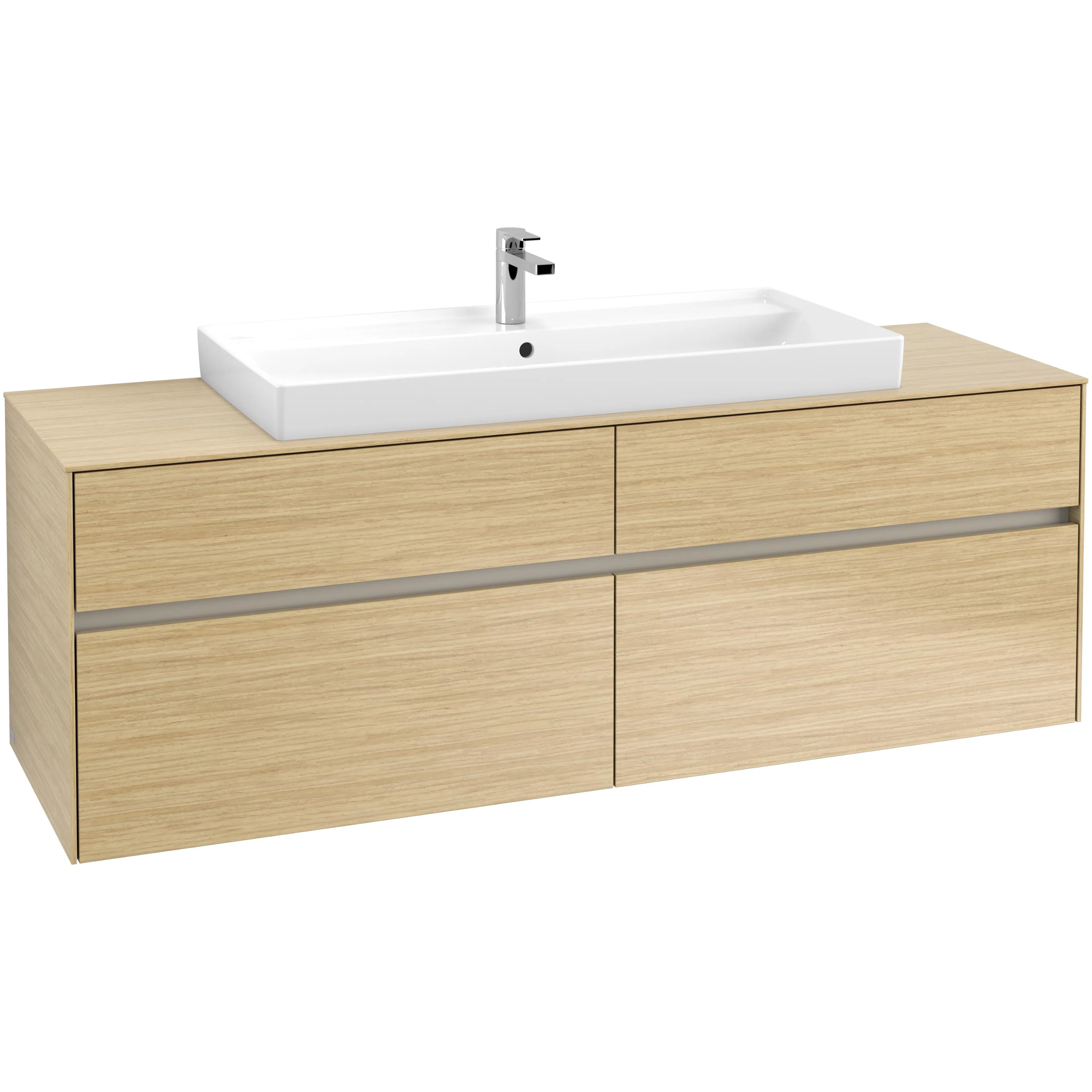 Tvättställsskåp Villeroy & Boch Collaro C03100VJ Nordisk Ek för Centrerat Tvättställ utan Belysning