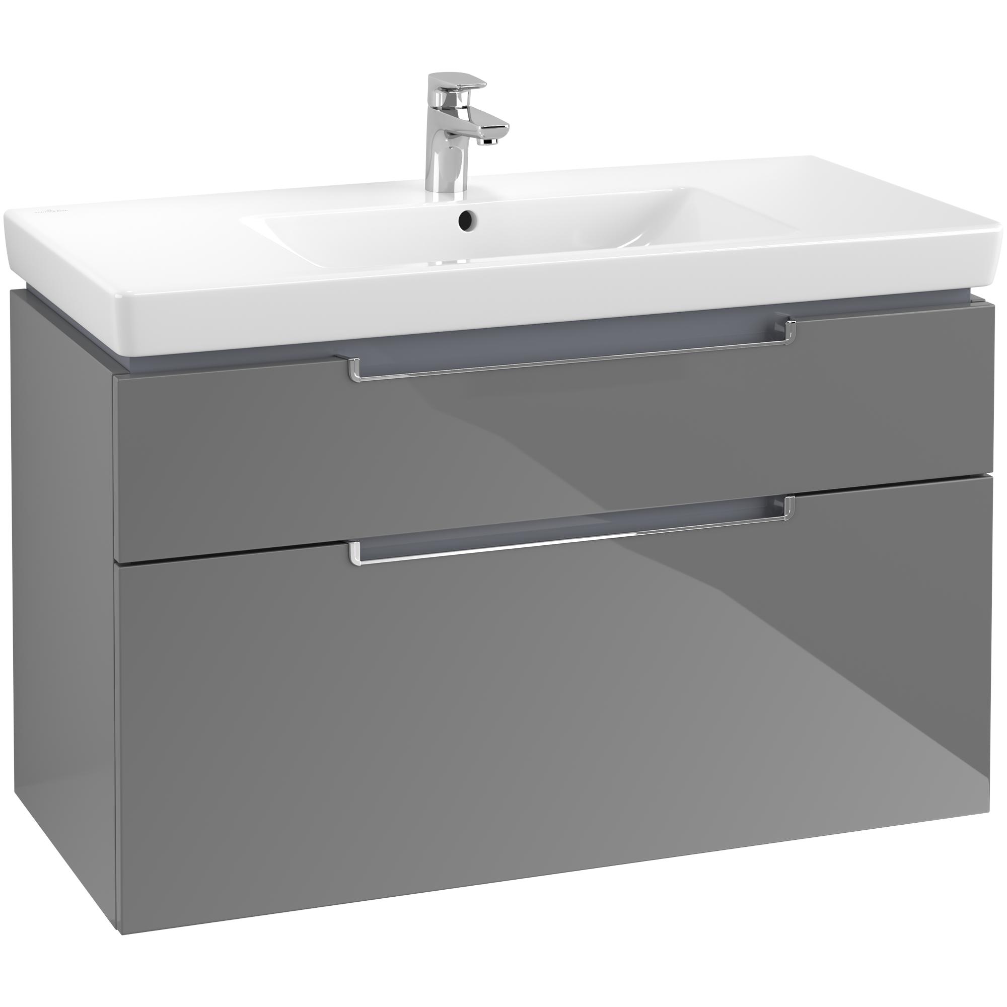 Tvättställsskåp Villeroy & Boch Subway 2.0 med 2 Lådor för Skåpstvättställ