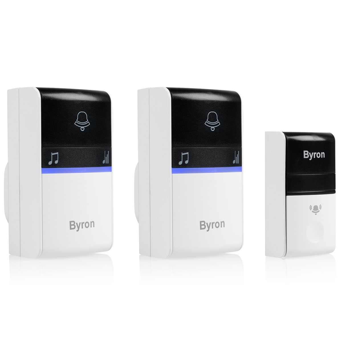 Trådlös Dörrklocka Byron Kinetic Ej batteri X2 Mottag