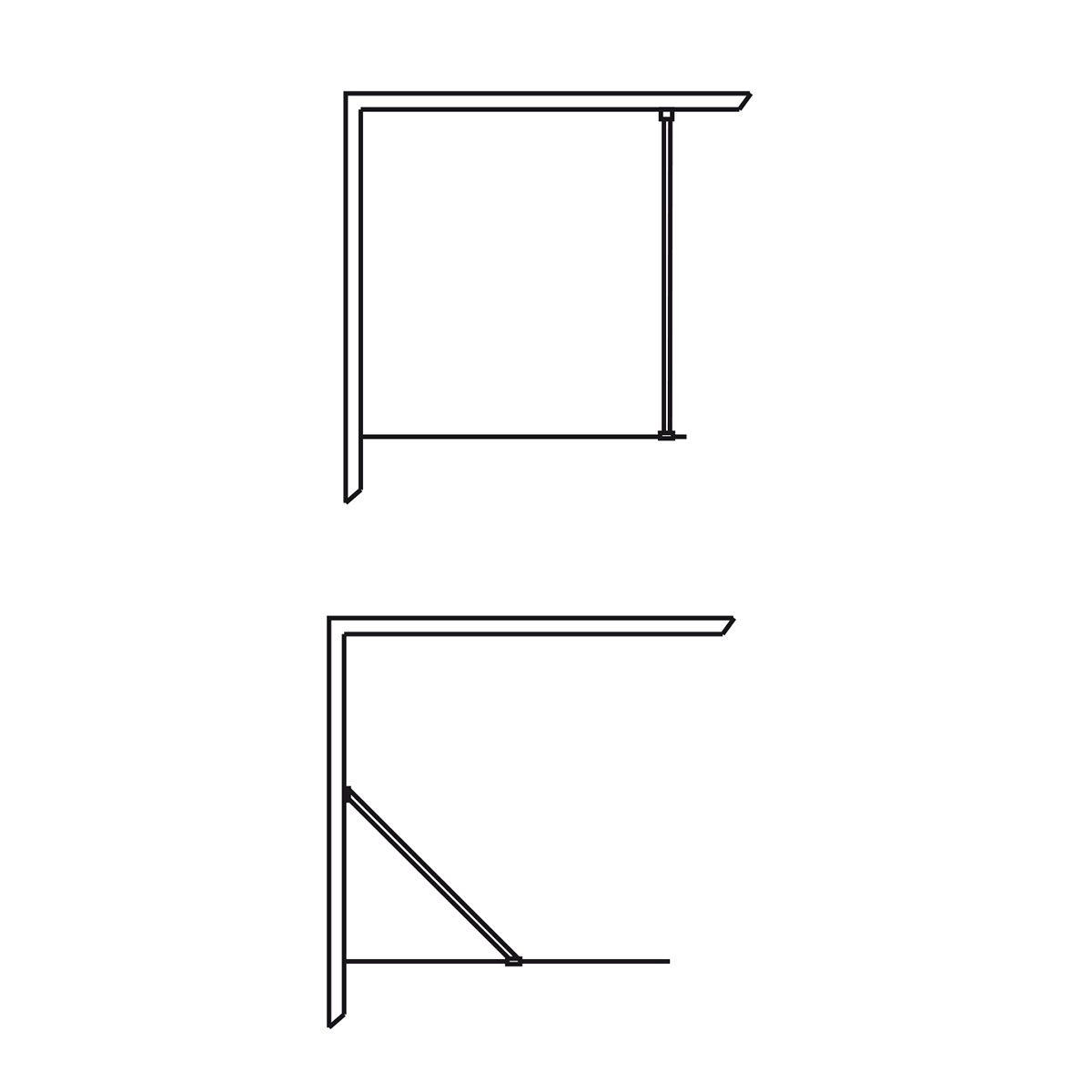 Duschvägg Hafa Igloo Pro I-WALL 90 KLAR NAT Glas: Klarglas, Profil: Aluminium, B: 875 mm