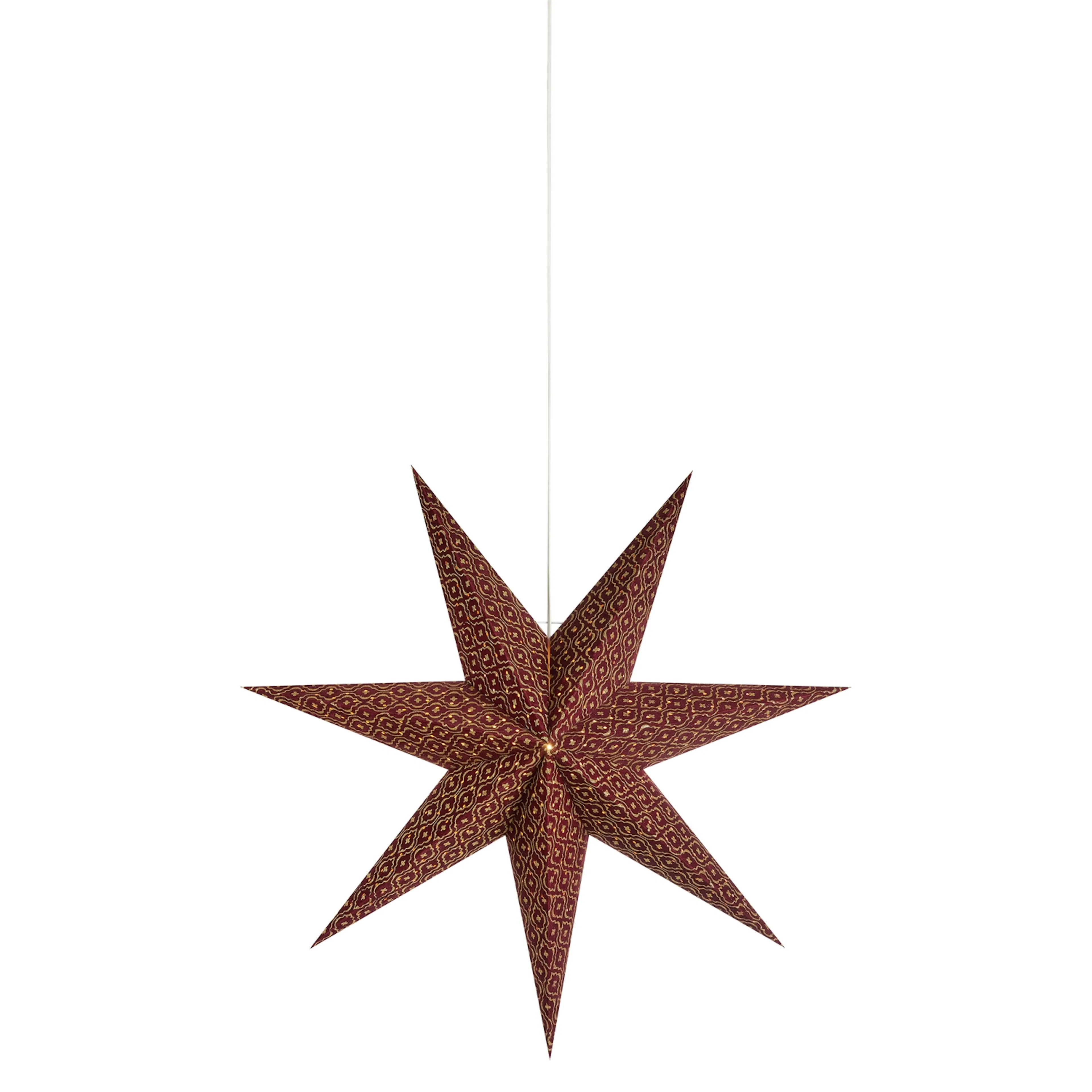 BAROQUE Pendant Star 75cm Bordeaux Bordeaux