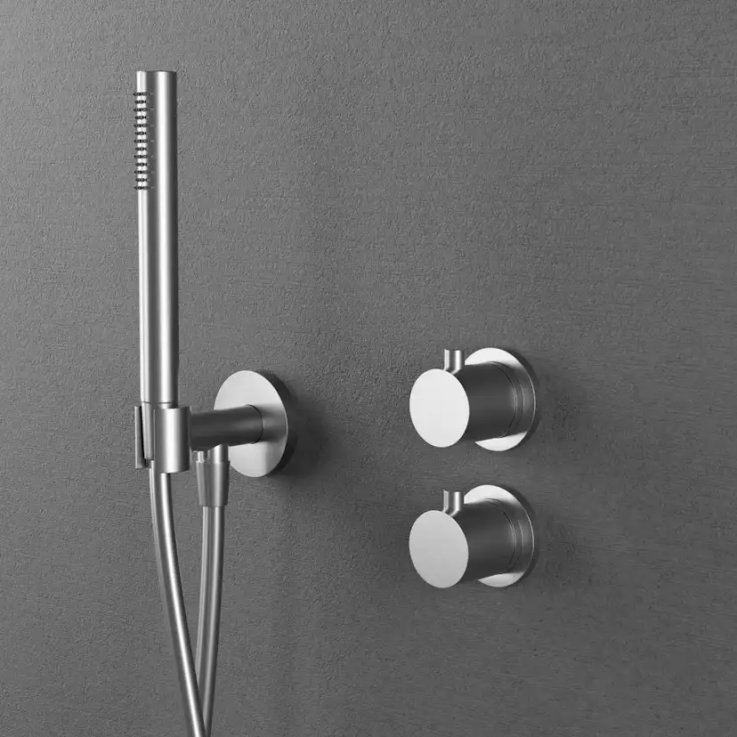 Takduschset Scandtap Steel Harmonized 2X för Inbyggnad
