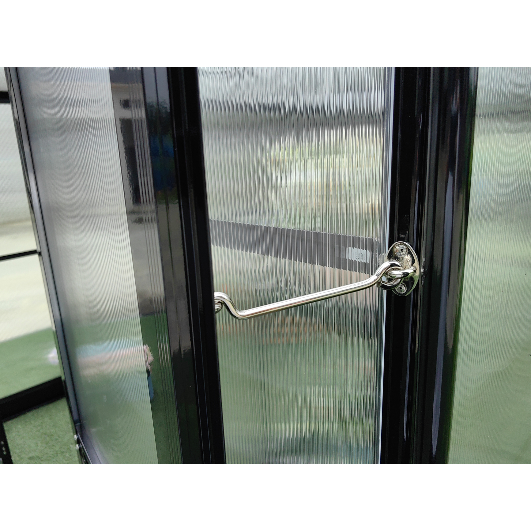 Växthus 18m² Premium | Extra hög odlingshöjd | 6mm kanalplas Svart