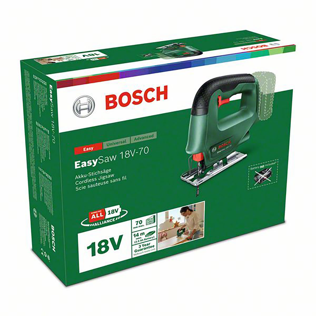 Sticksåg Bosch Power Tools 18V-70