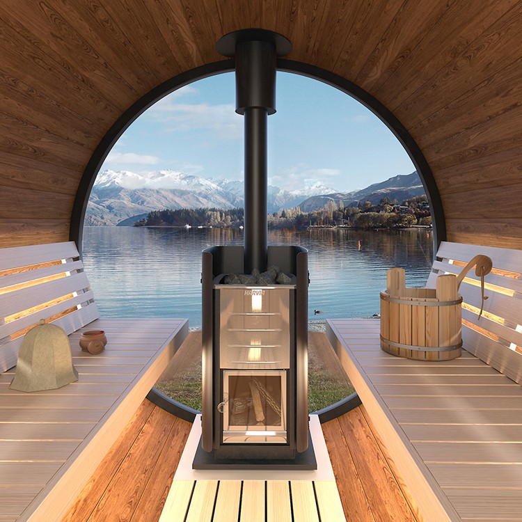 Bastutunna Nordkapp.NU PANORAMA Thermowood Omålad
