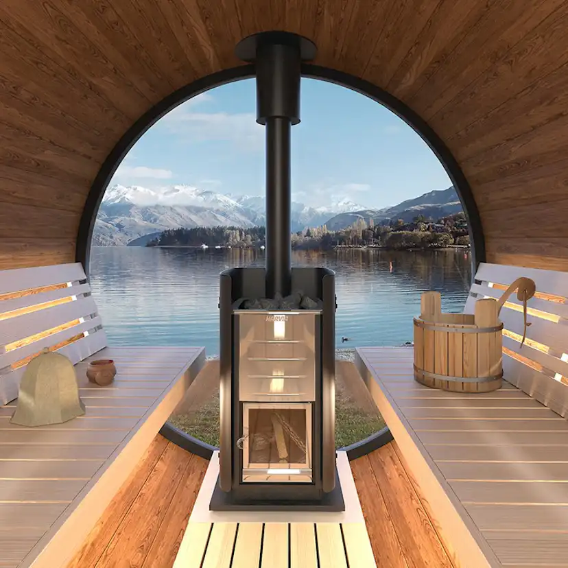 Bastutunna Nordkapp.NU PANORAMA Thermowood Omålad