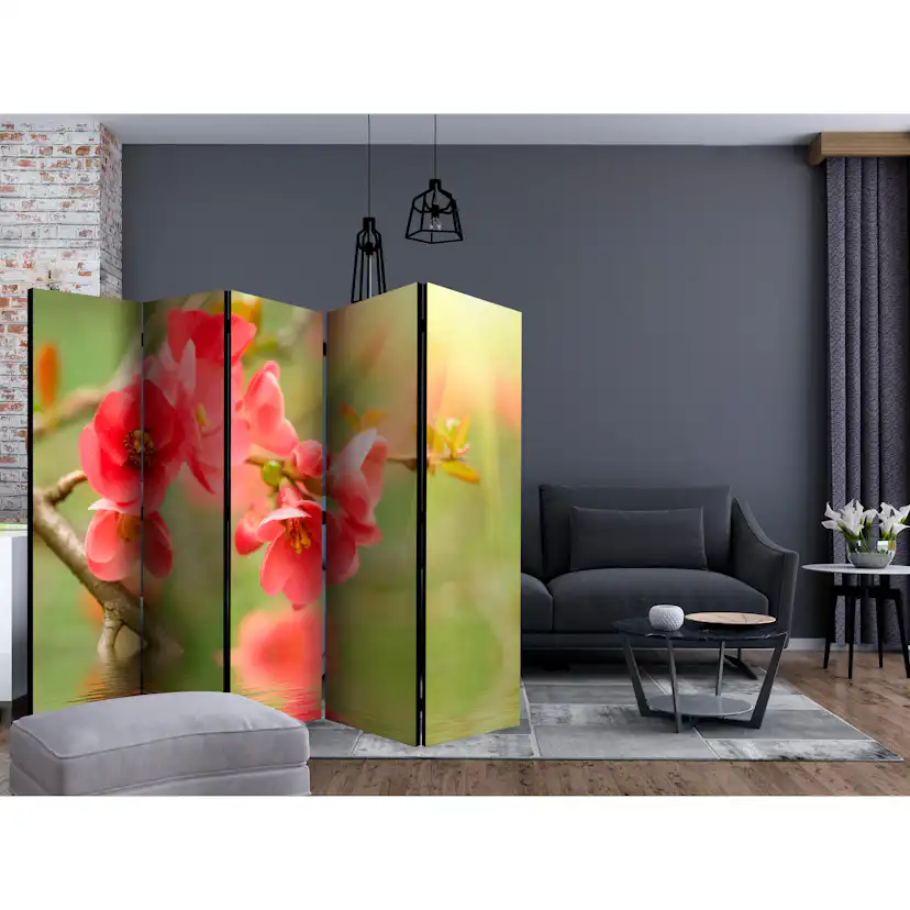 Rumsavdelare Skärmvägg Arkiio Azalea Reflected in the Water II 225x172 cm