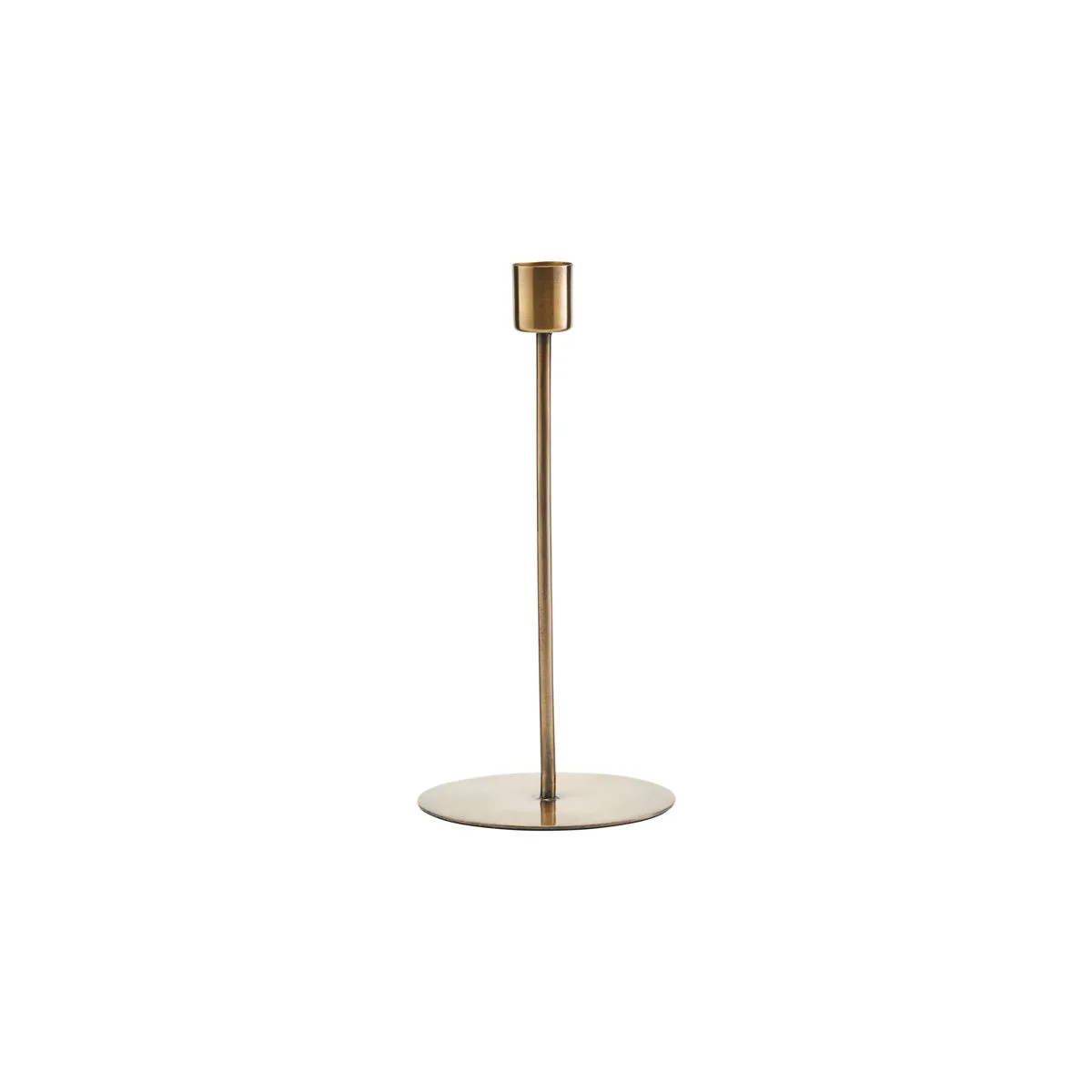 Anit ljusstake antik mässing H: 200 mm