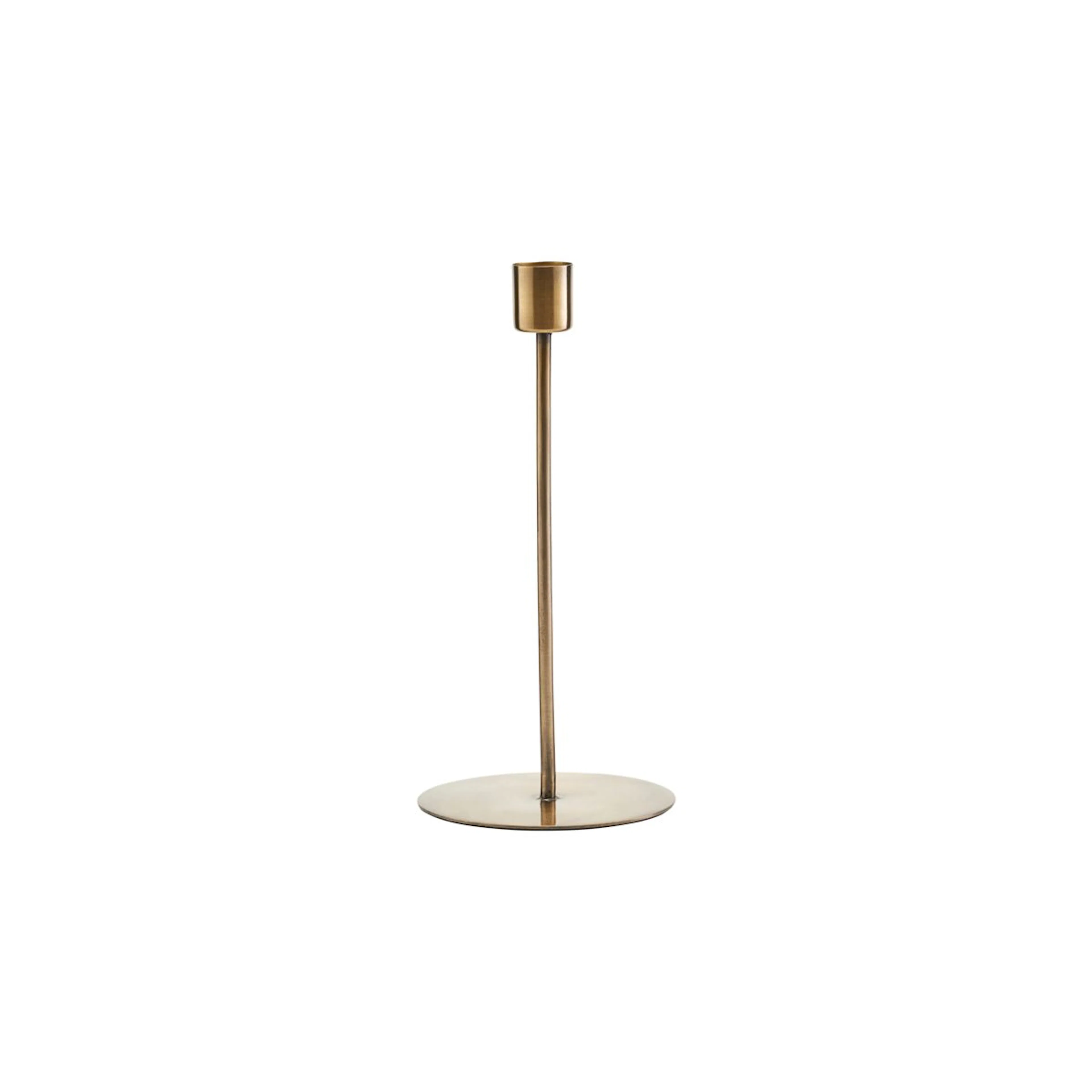 Anit ljusstake antik mässing H: 200 mm