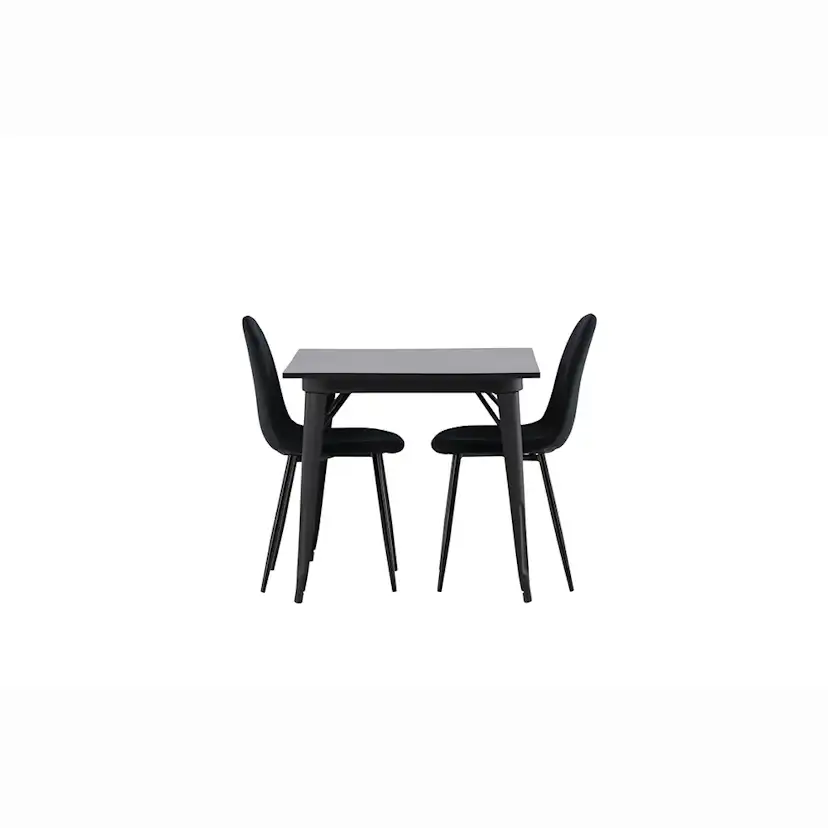 Matgrupp Venture Home Tempe med 2 Polar Stolar Sammet