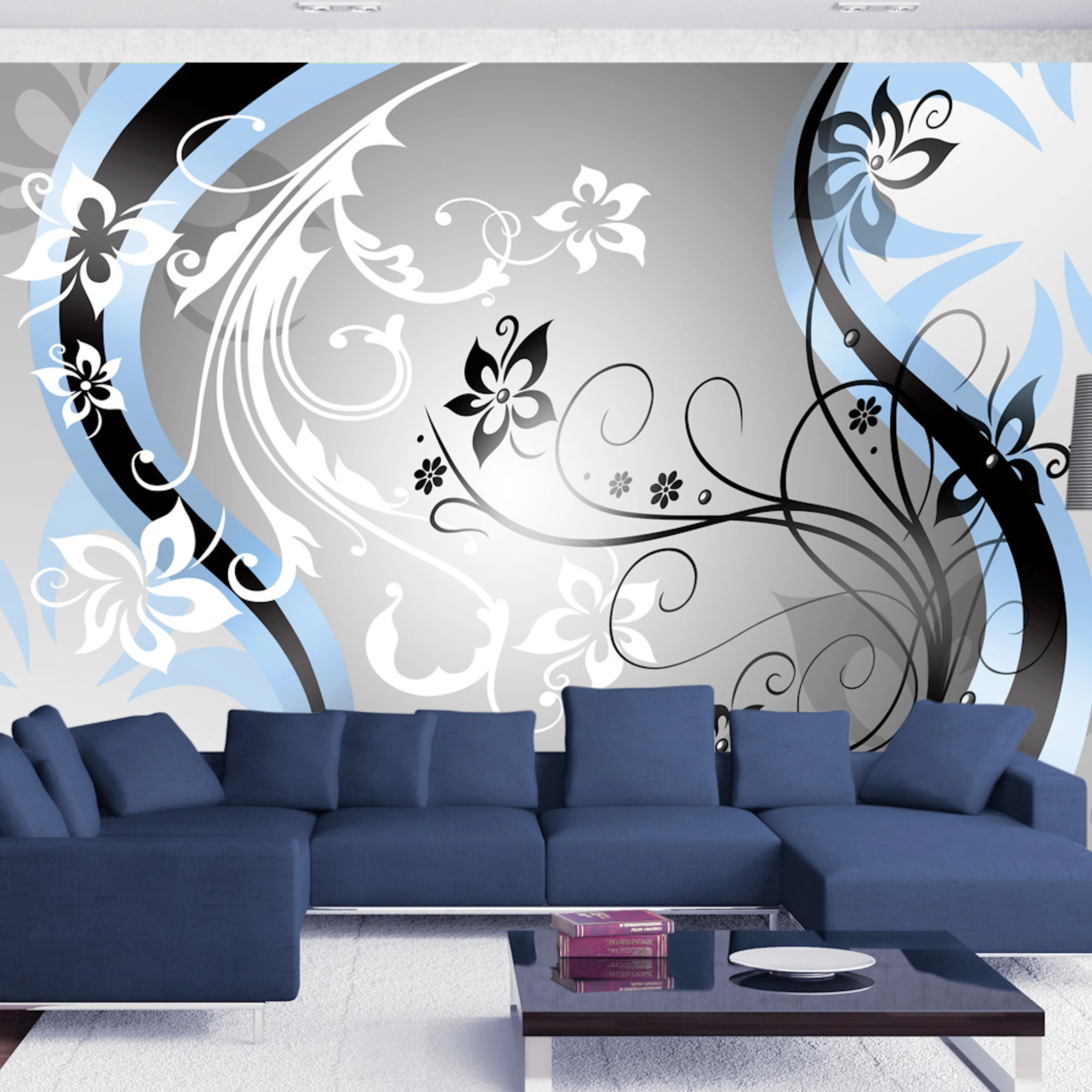 Fototapet Arkiio Art Flowers Blue