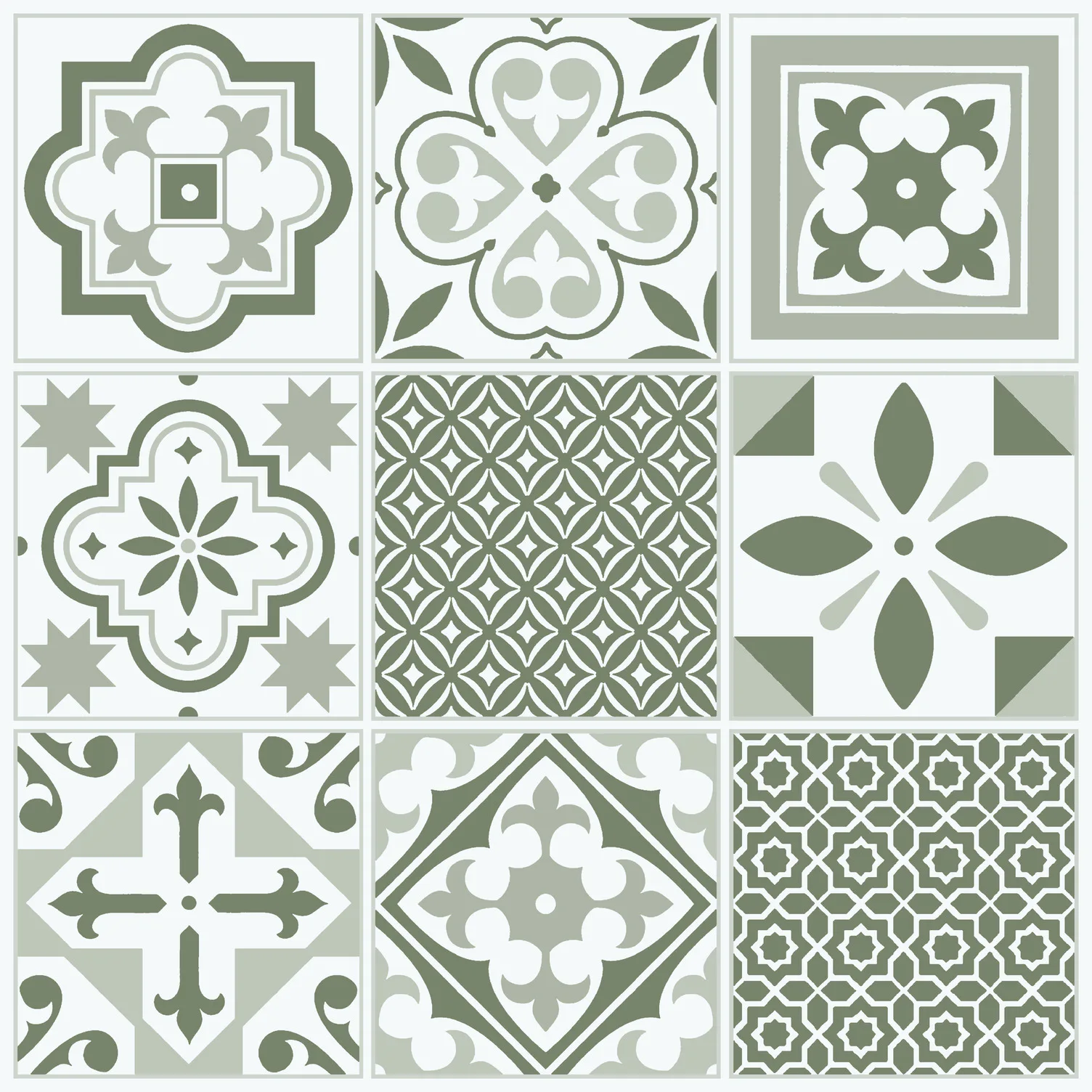 Green Oriental Tiles