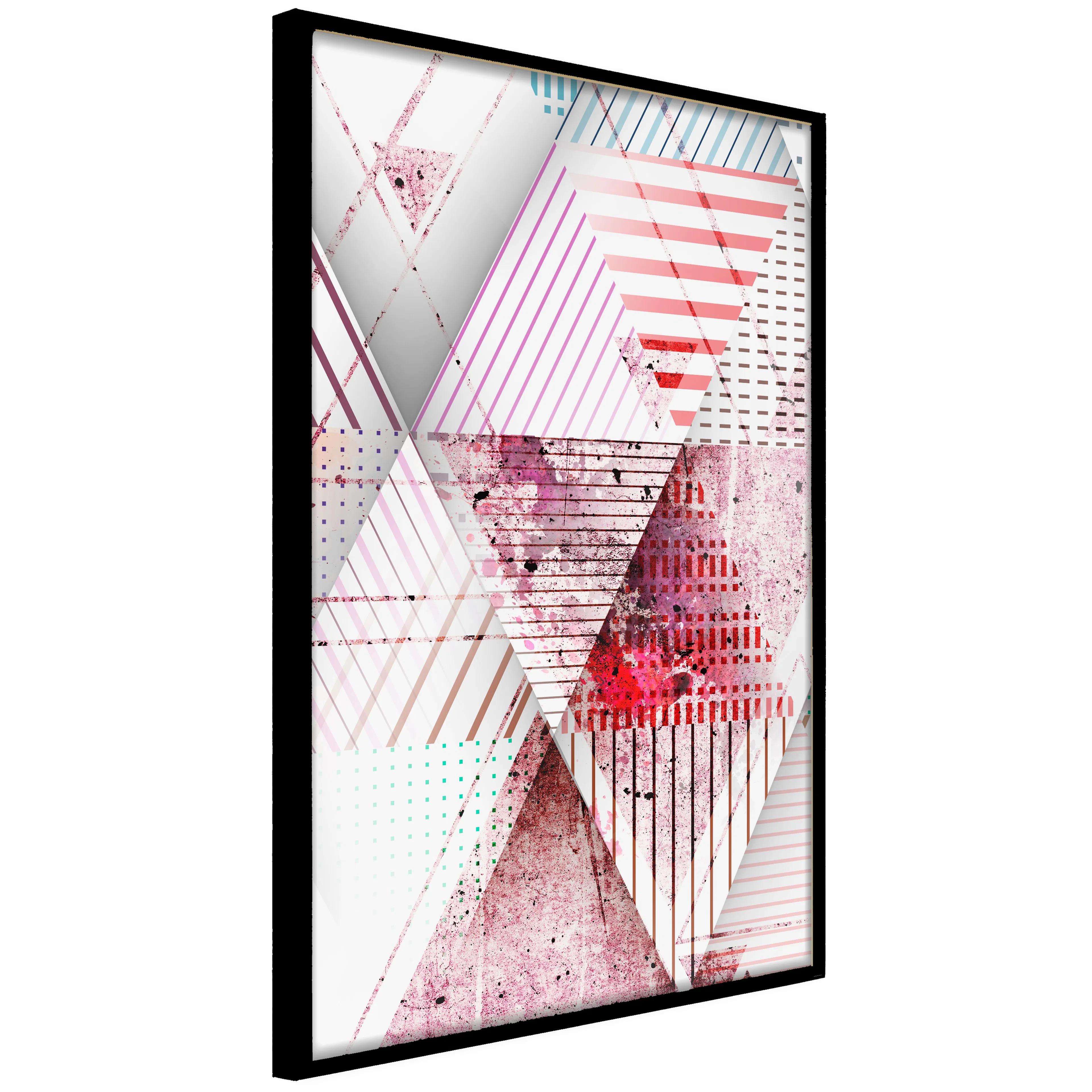 Affisch - Geometric Triangle [Poster] 20x30 Svart ram, 20x30 cm