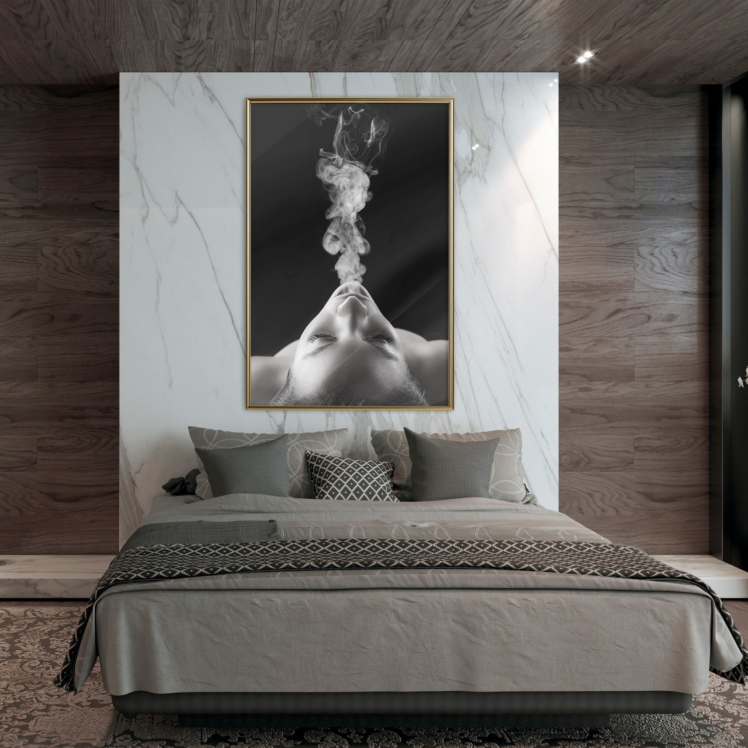Poster Artgeist Affisch Smoke Cloud