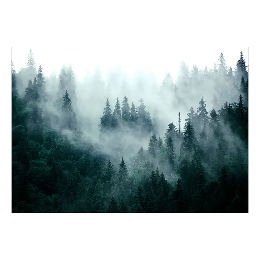Fototapet Arkiio Mountain Forest (Dark Green) Självhäftande
