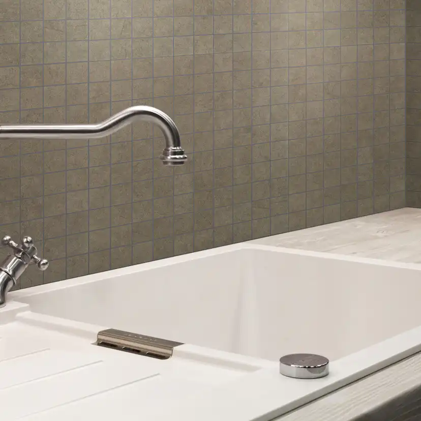 Klinker Arredo Quartz Brun Mosaic 3x3 cm