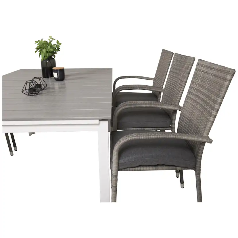 Matgrupp Venture Home Lova 160/240 med 6 Asta Stolar