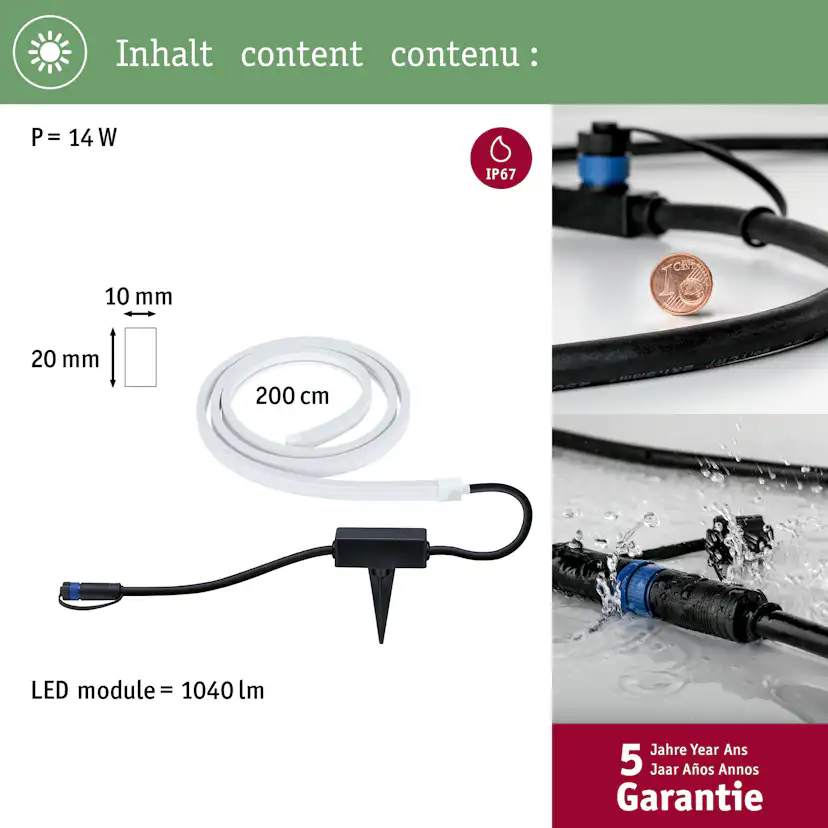 LED-strip Paulmann Smooth Plug & Shine IP67 24V