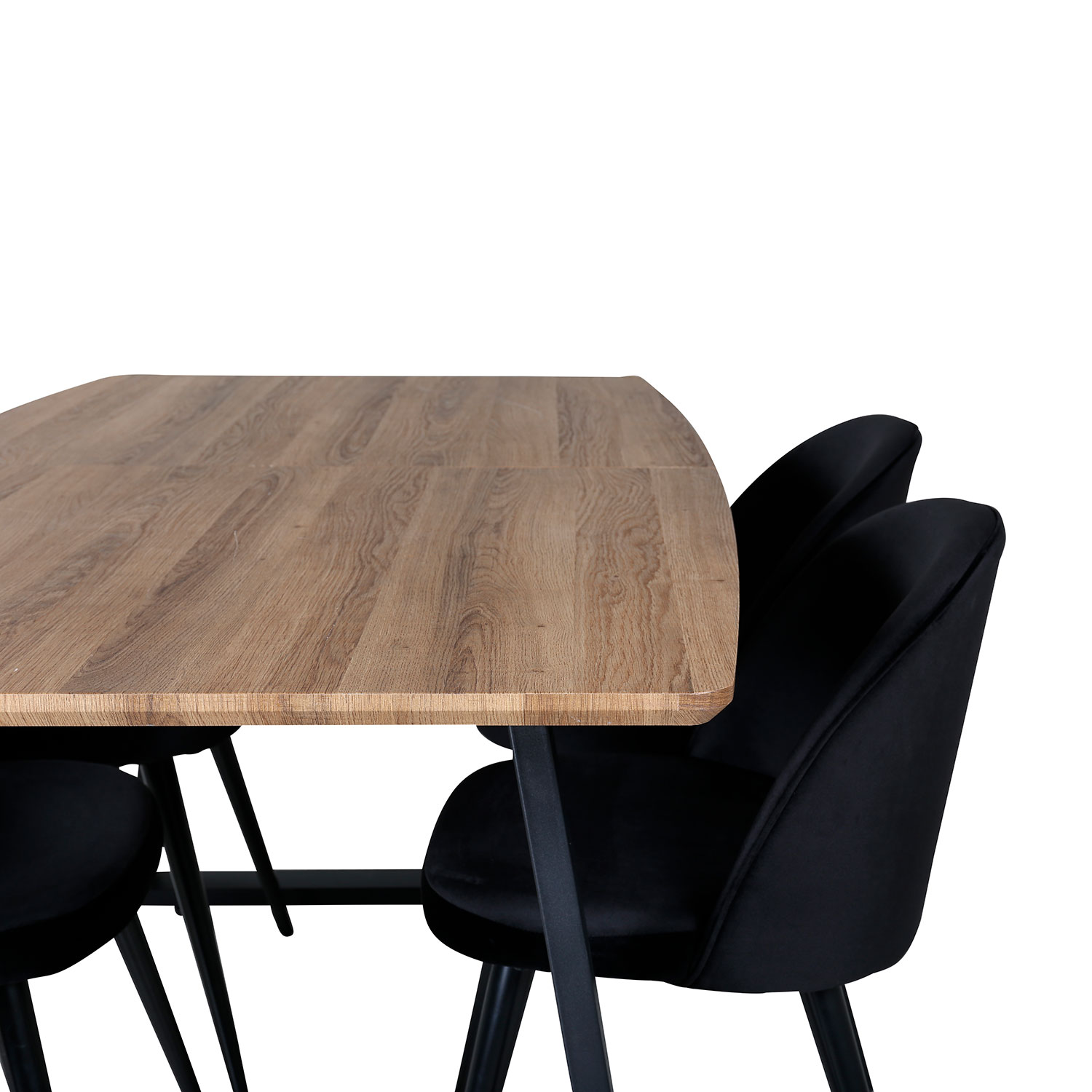 Matgrupp Venture Home Inca med 4 Velvet stolar