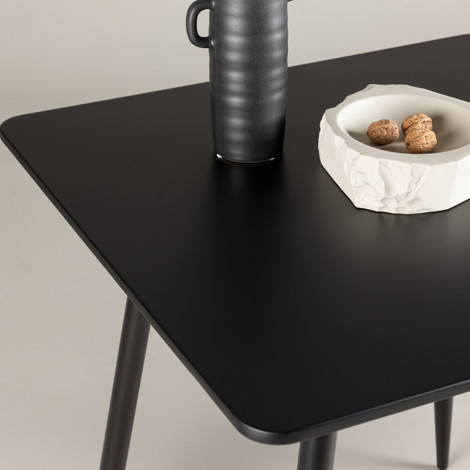 Polar Dining Table 75x75 cm - Black / Black Svart