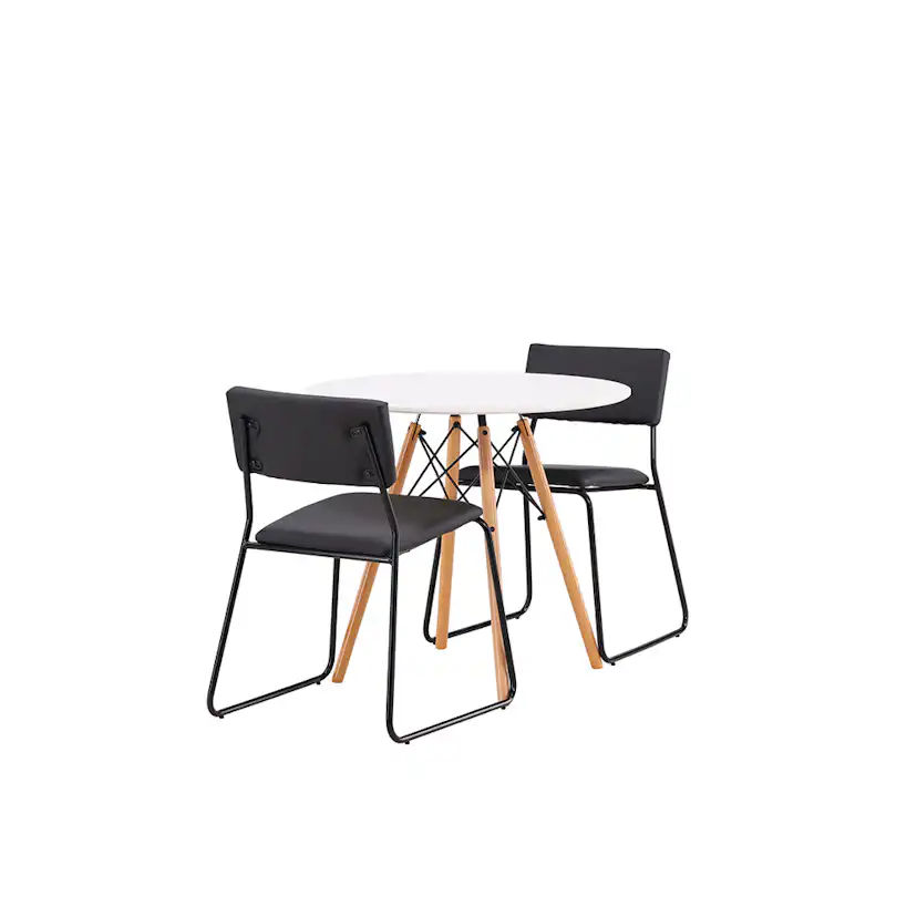 Matgrupp Venture Home Danburi Ø 60 cm med 2 Kenth Stolar