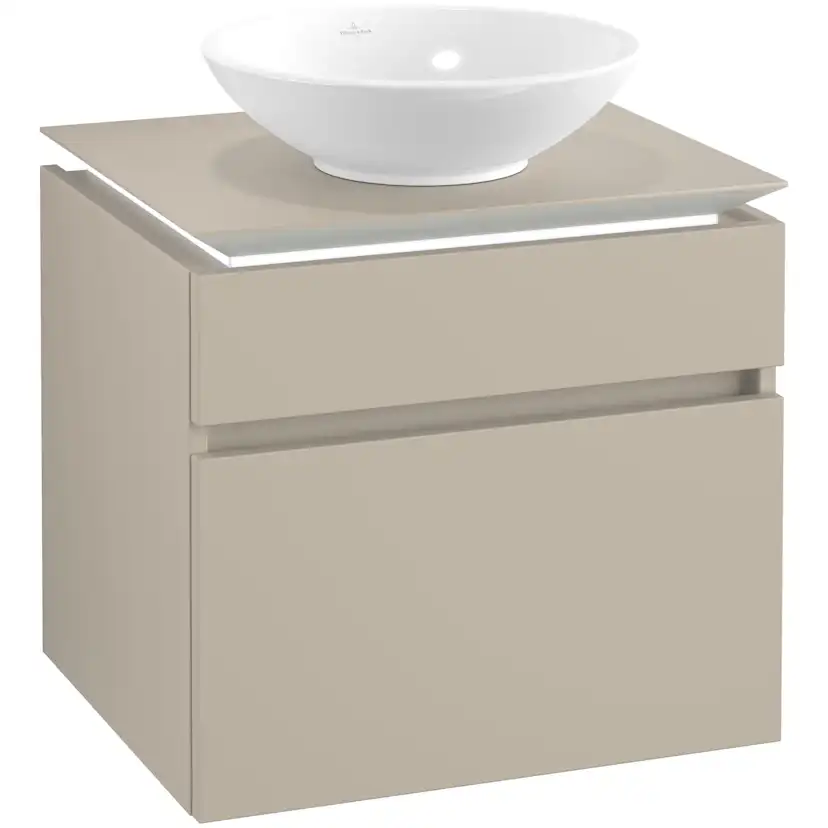 Tvättställsskåp Villeroy & Boch Legato 600 med 2 Lådor för Ytmonterat Tvättställ