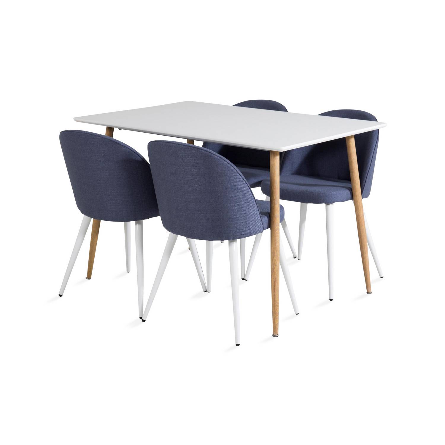 Matgrupp Basic Home Pontus Rektangulärt Matbord 120 cm med 4 Sedavi Matstol