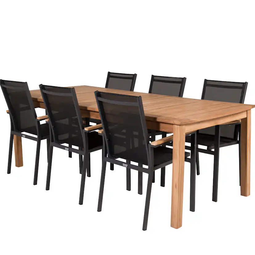 Matgrupp Venture Home Kiara 220 med 6 Thea Matstolar
