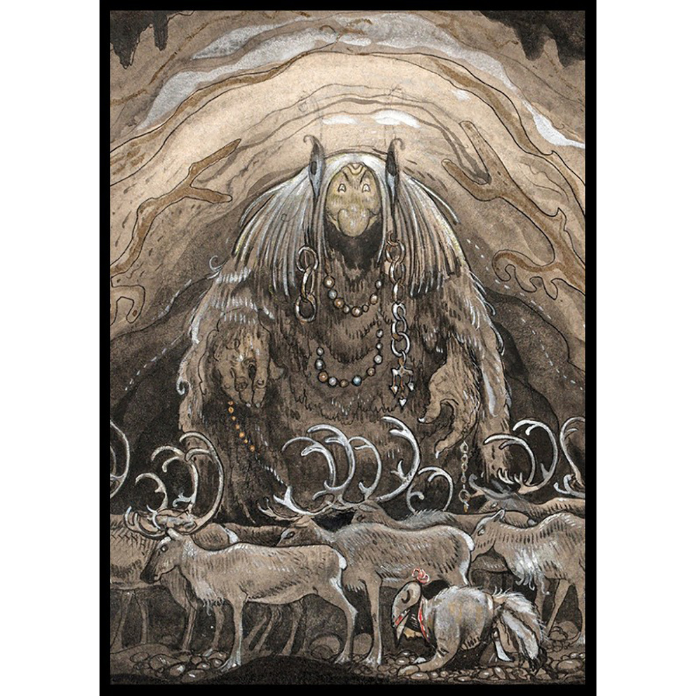 Poster Gallerix Nilas Offer Julbocken II av John Bauer