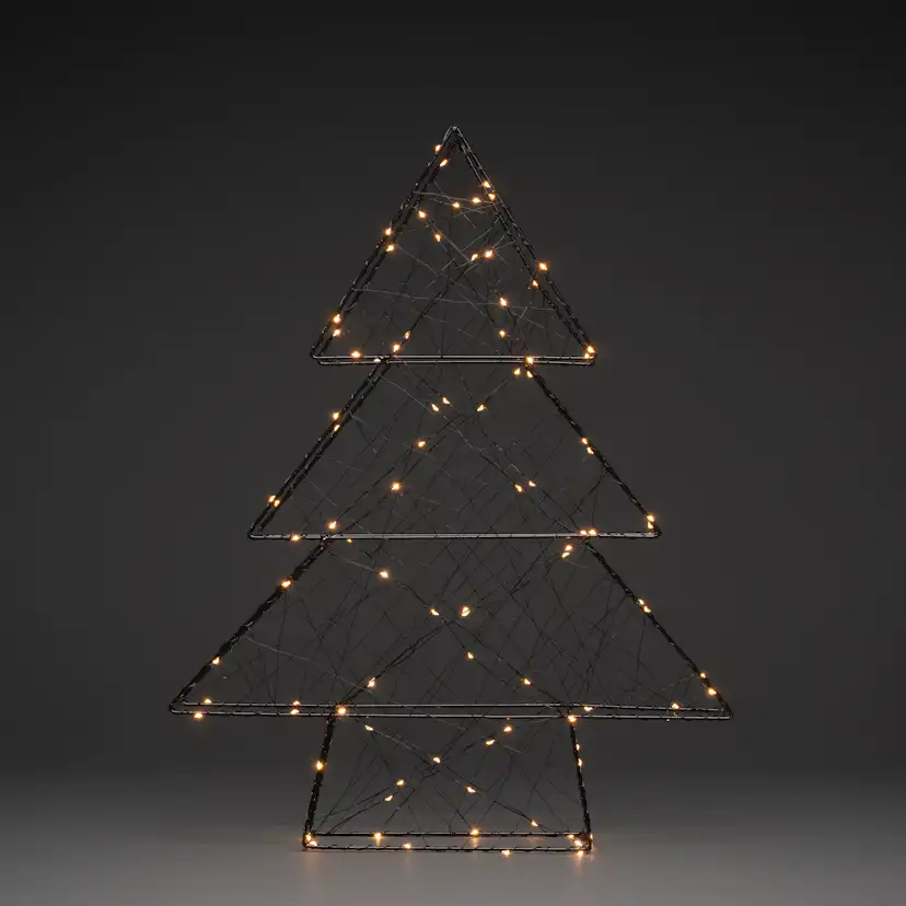 Metallgran Gnosjö Konstsmide 60 cm LED Svart