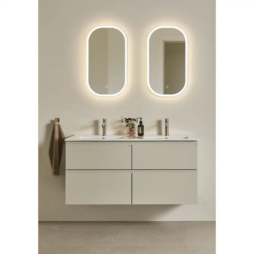 Tvättställsskåp Hafa Go Plus med Tvättställ Beige, B: 1210mm