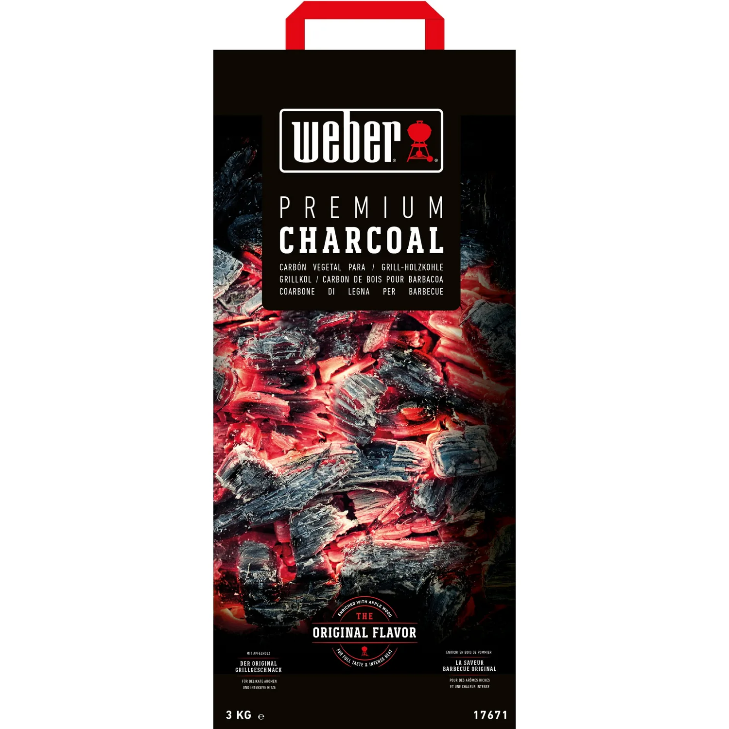 Grillkol Weber 10 kg Träkol