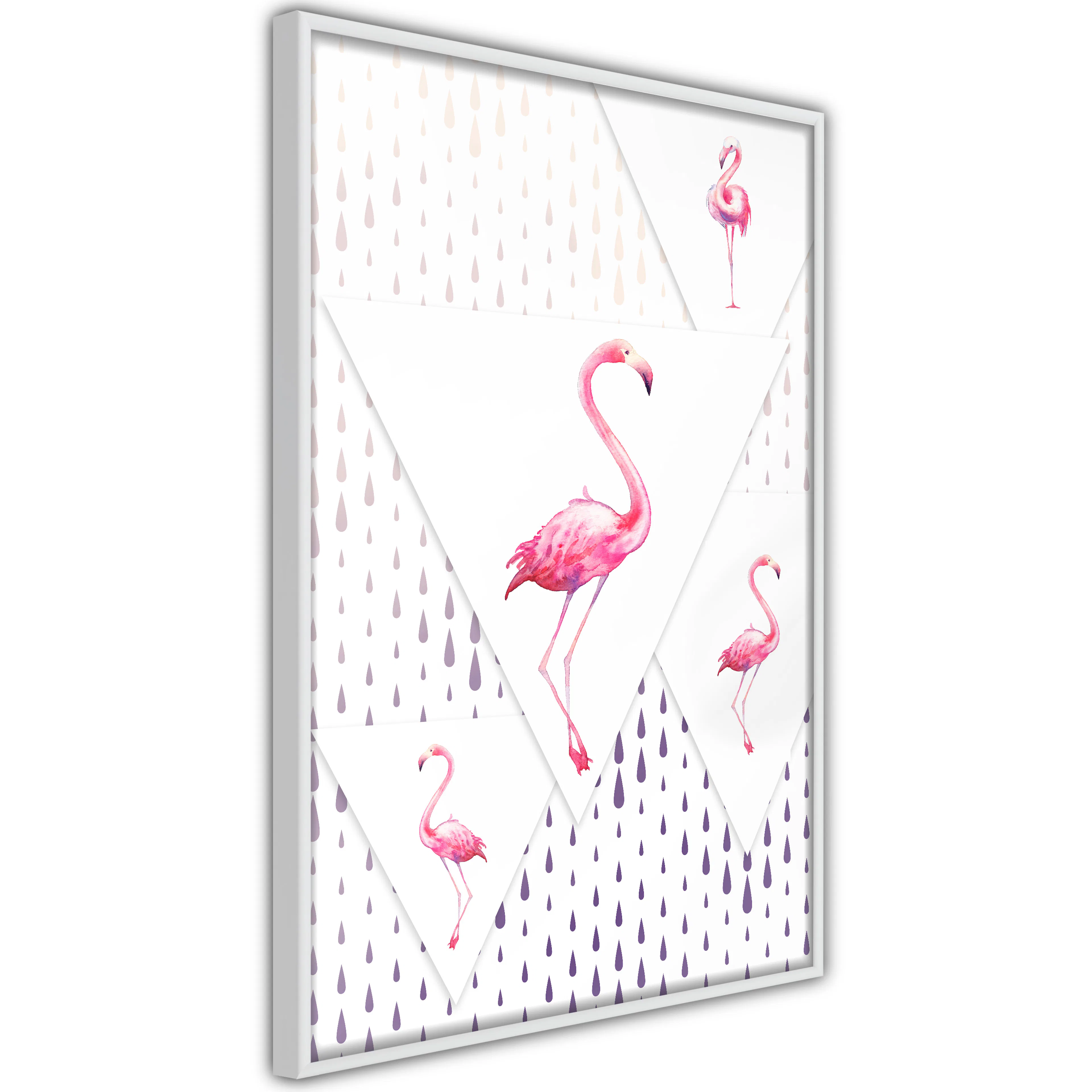 Poster Artgeist Affisch Flamingo Family