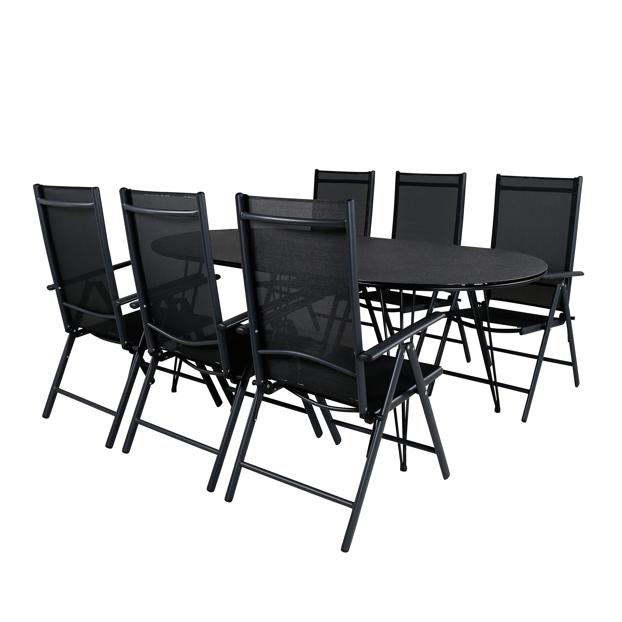 Matgrupp Venture Home Ville med 6 Bend Matstolar