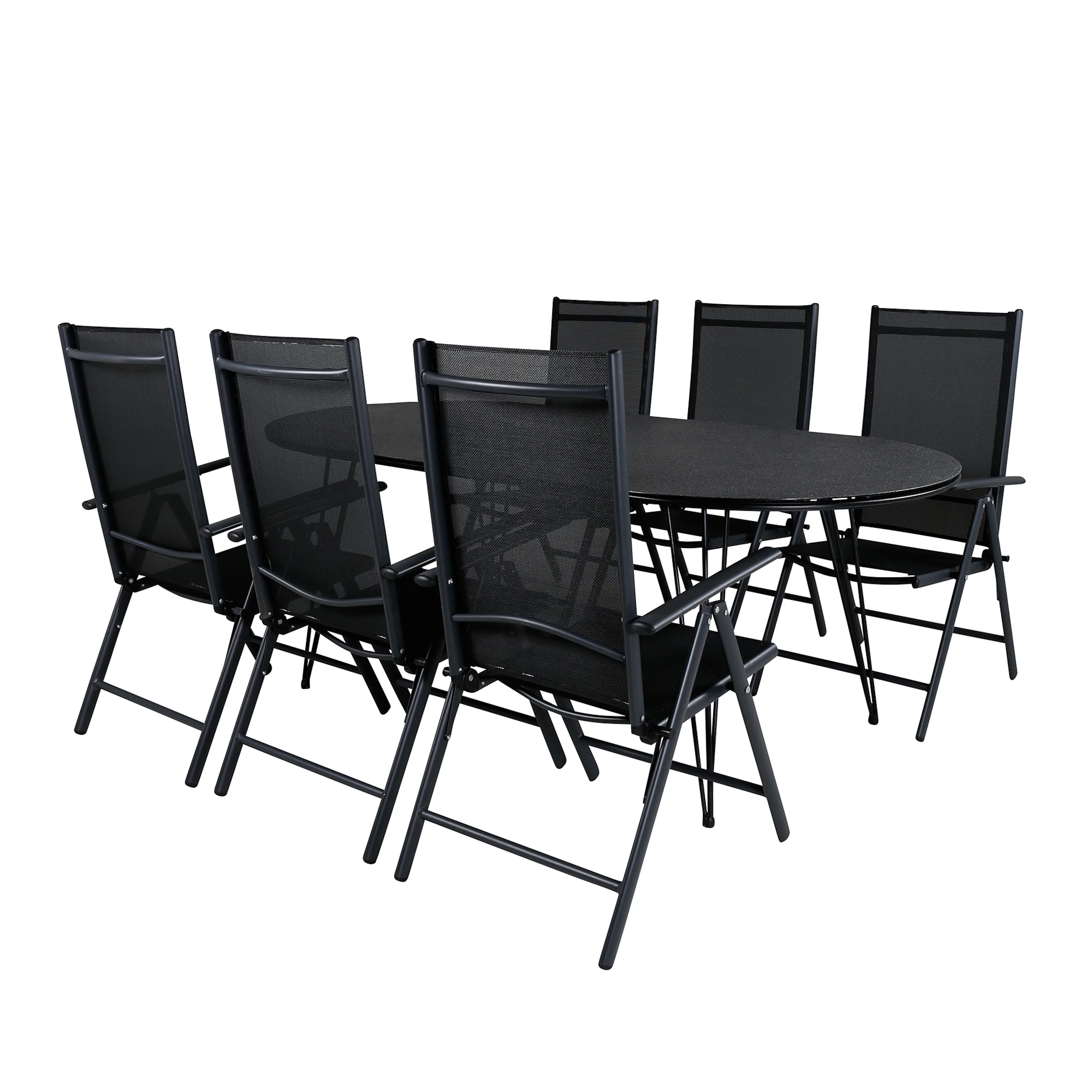 Matgrupp Venture Home Ville med 6 Bend Matstolar