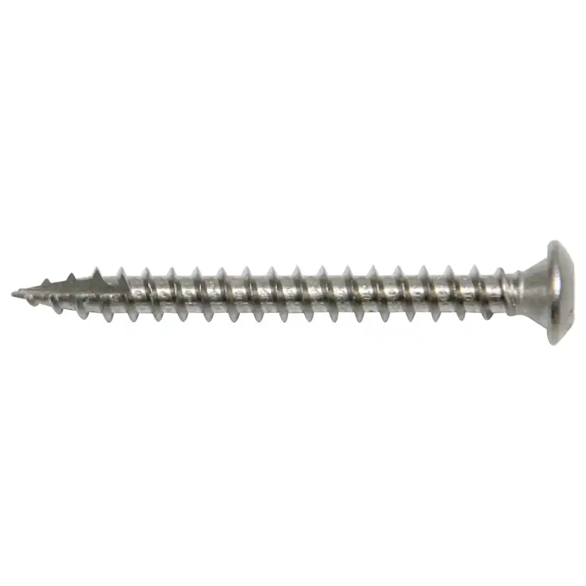 Rännkrokskruv Gunnebo Fastening Rostfri RAL9010 Vaxad Tx25